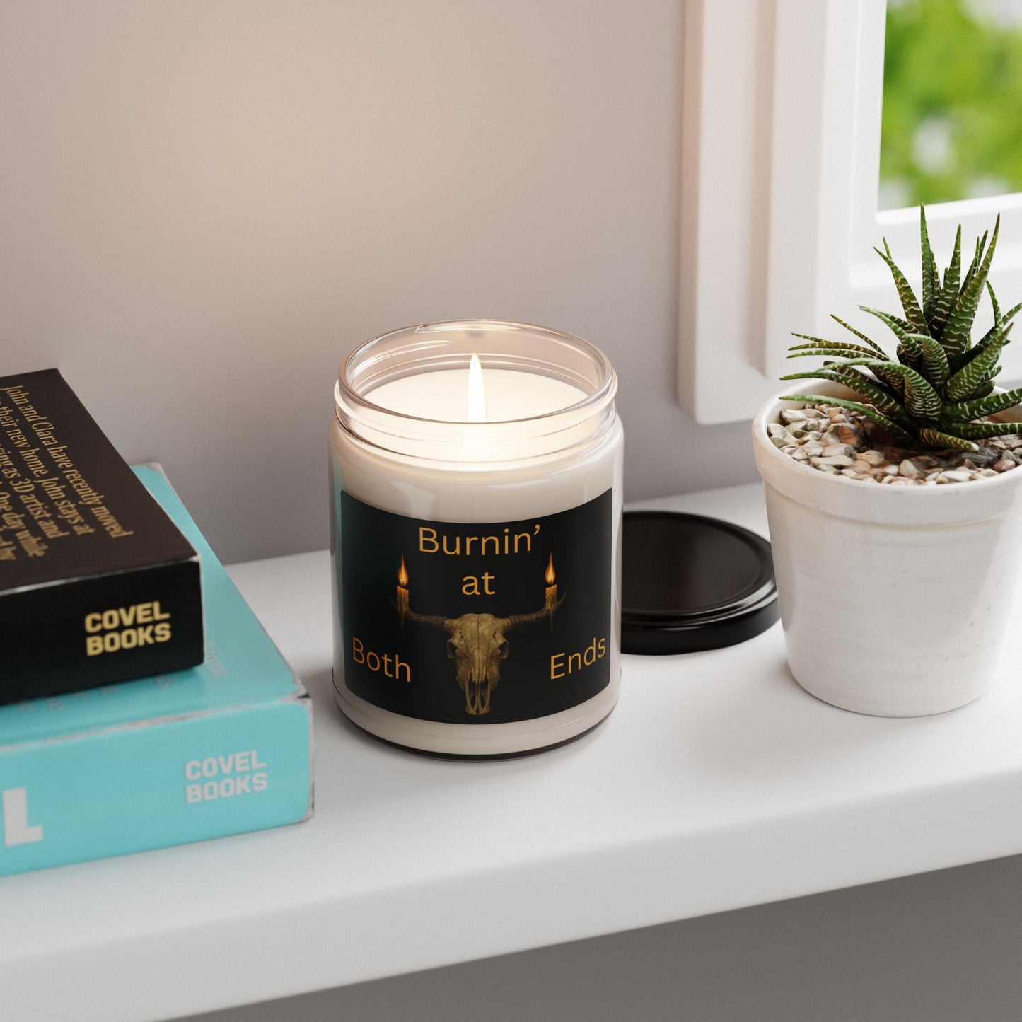 Burnin' at Both Ends - 9oz Scented Soy Candle for Meditation and Home Decor