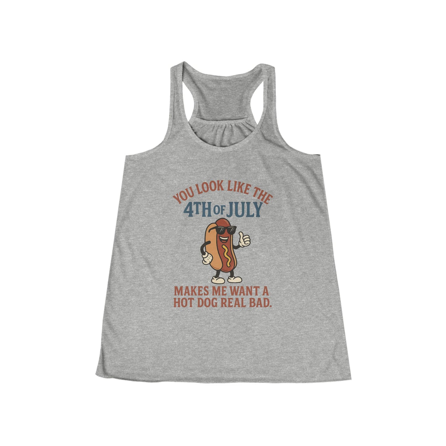 Patriotic Women's Flowy Racerback