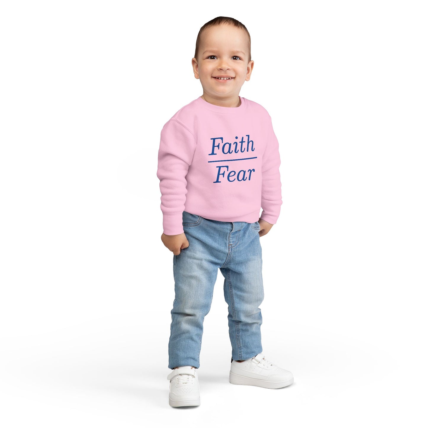 Faith Over Fear Toddler Sweatshirt