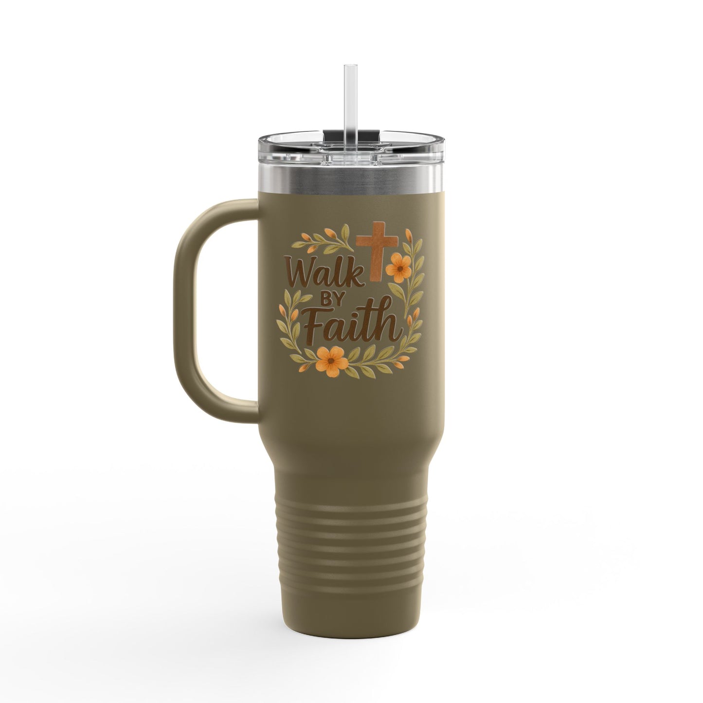 Walk by Faith 40oz Travel Mug