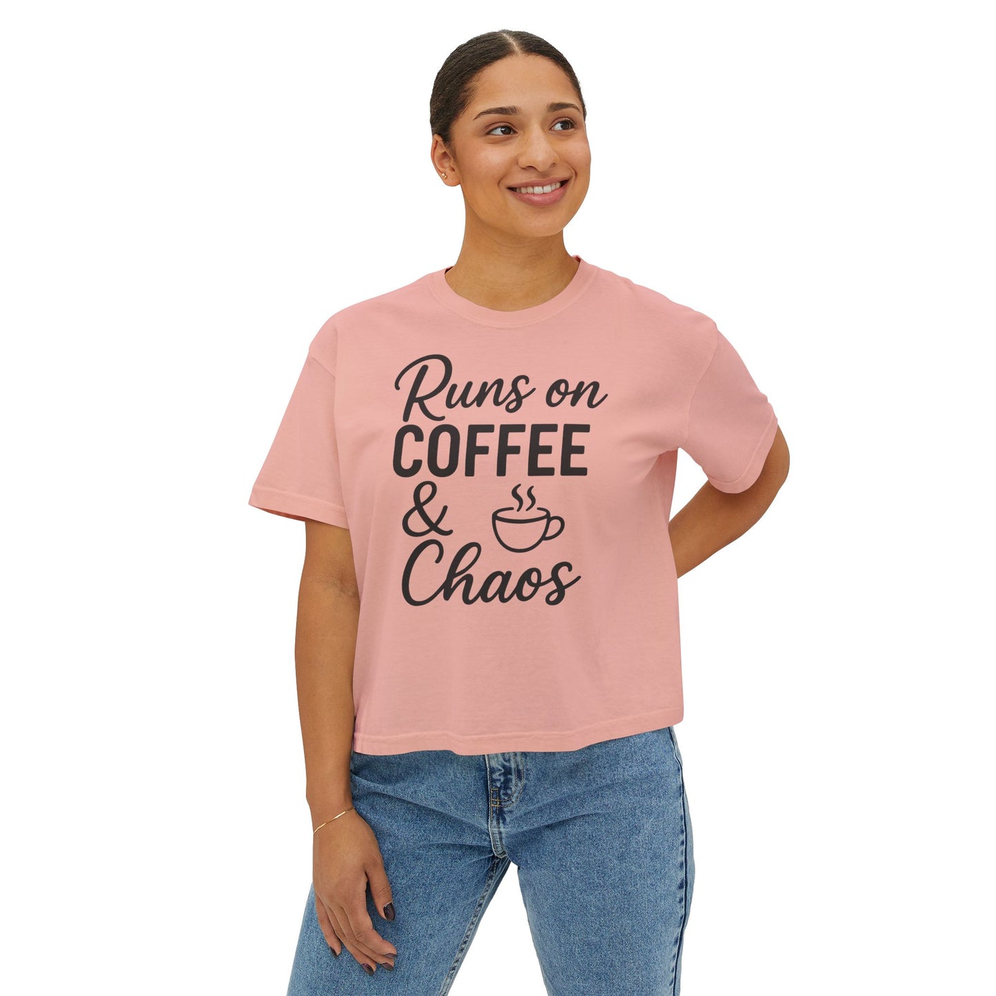 Coffee & Chaos Women's Boxy Tee