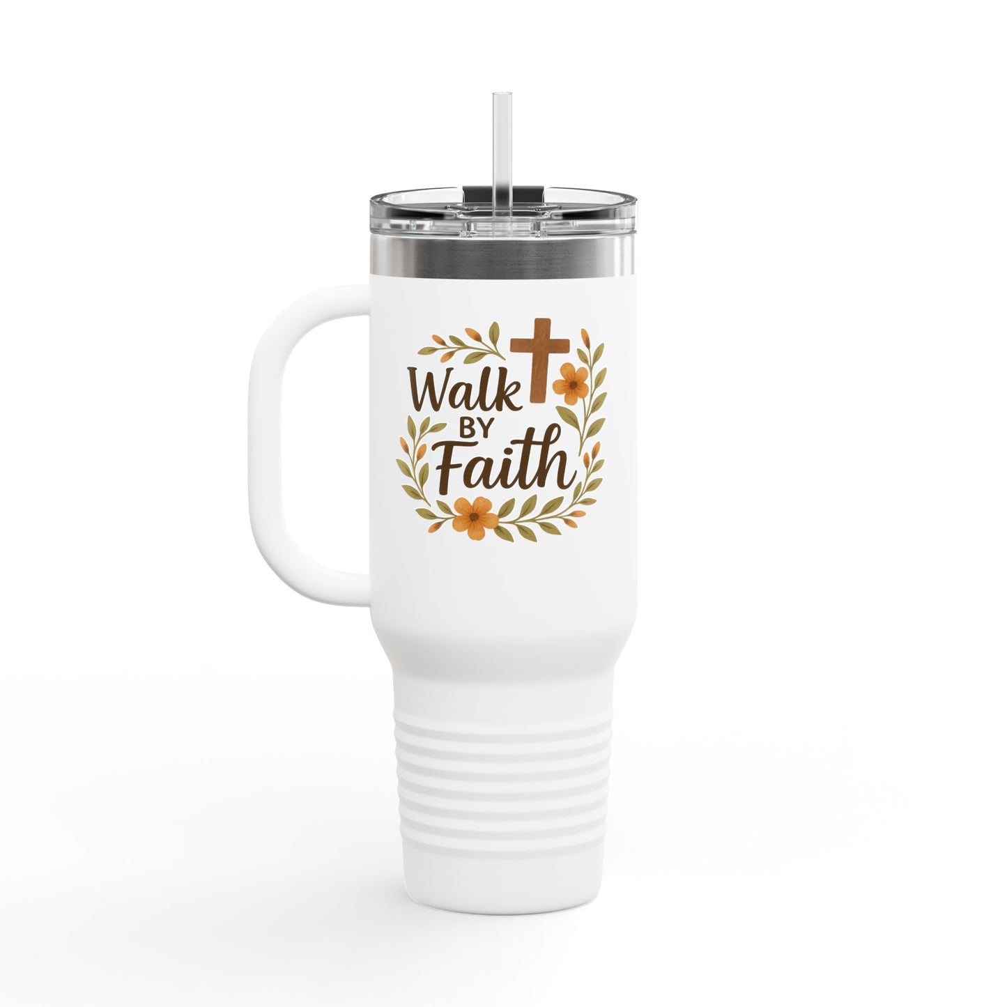 Walk by Faith 40oz Travel Mug
