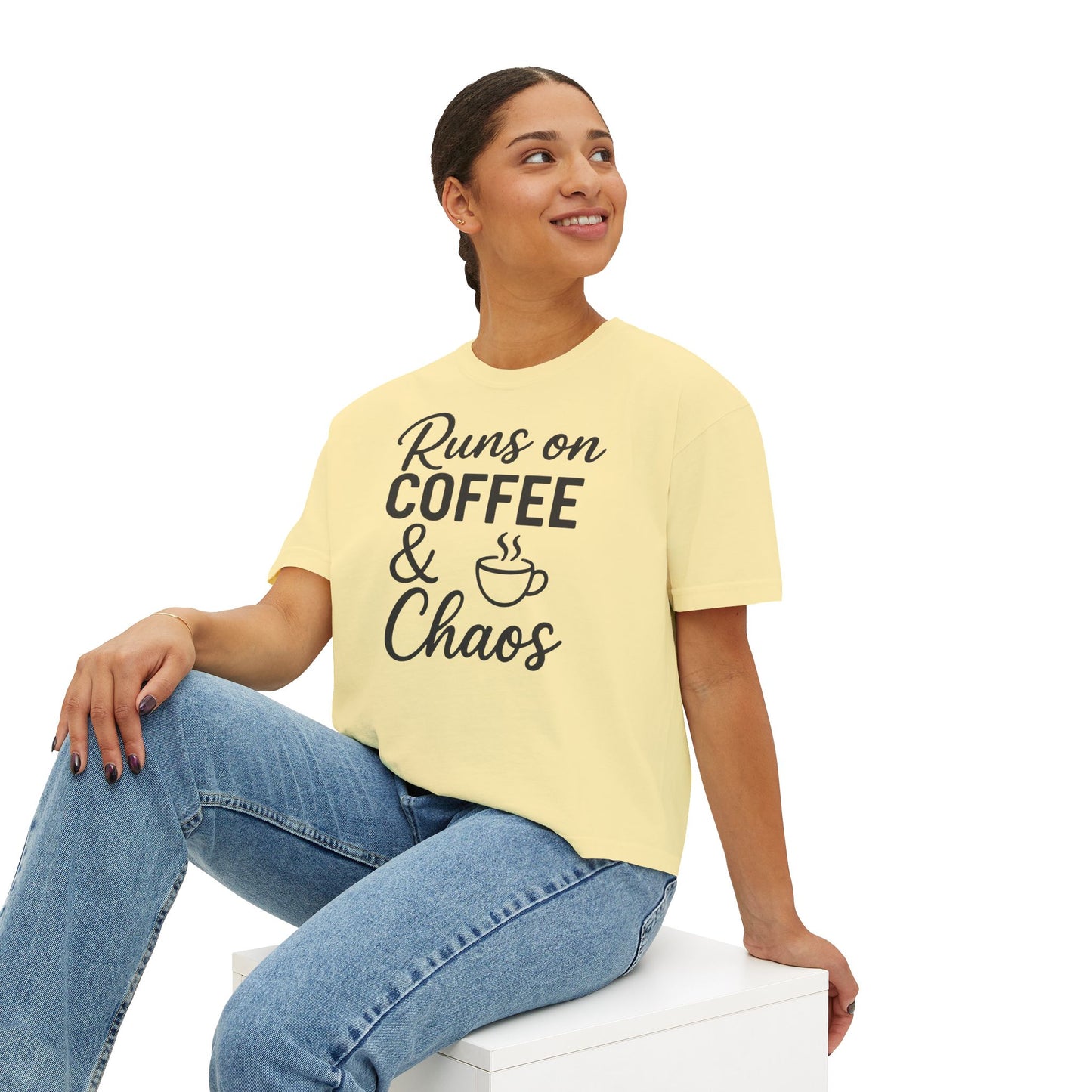 Coffee & Chaos Women's Boxy Tee
