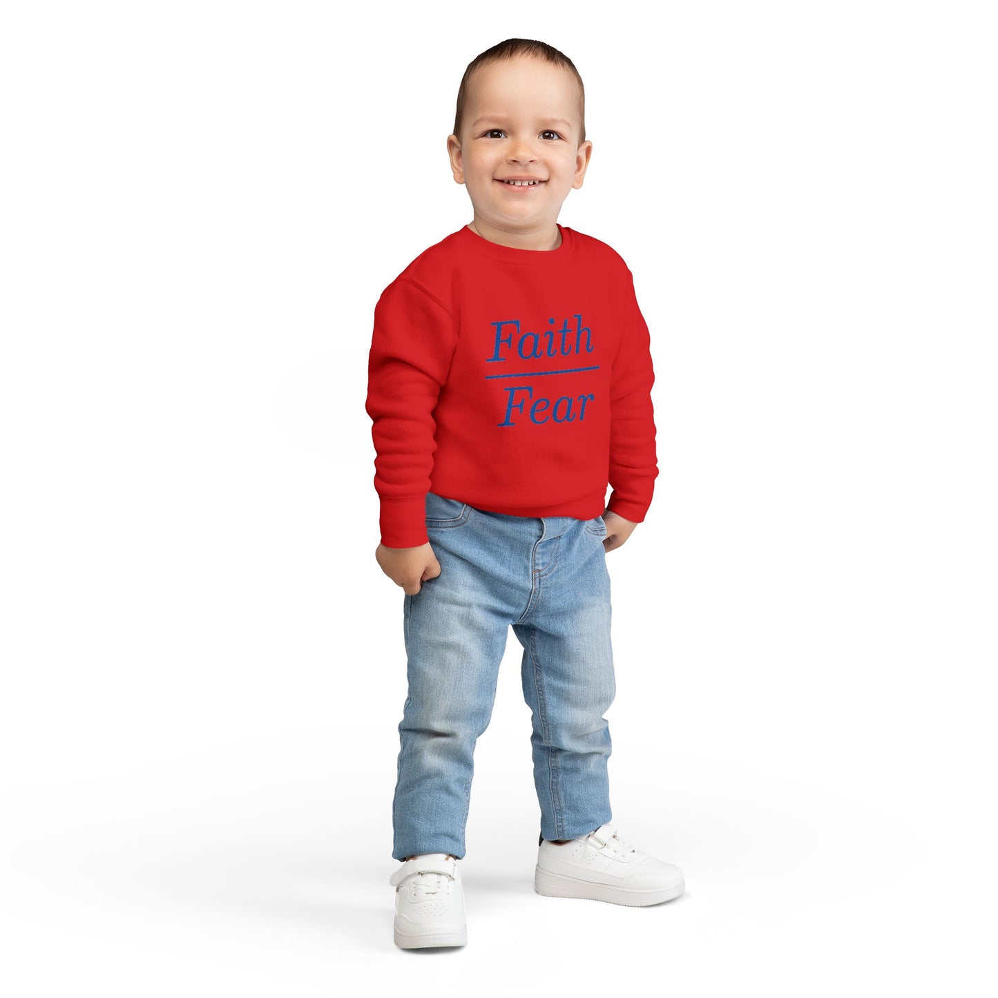 Faith Over Fear Toddler Sweatshirt