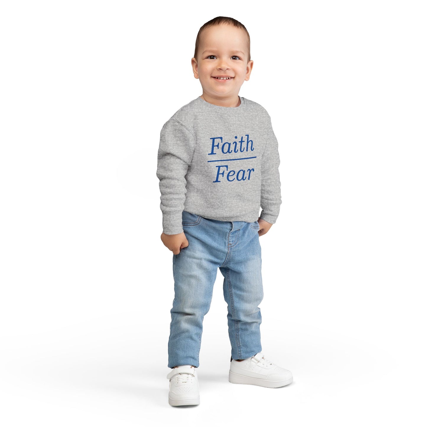 Faith Over Fear Toddler Sweatshirt