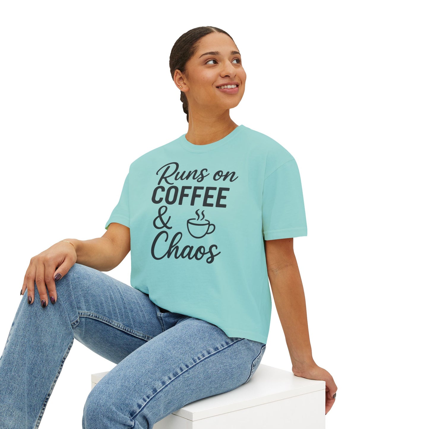 Coffee & Chaos Women's Boxy Tee