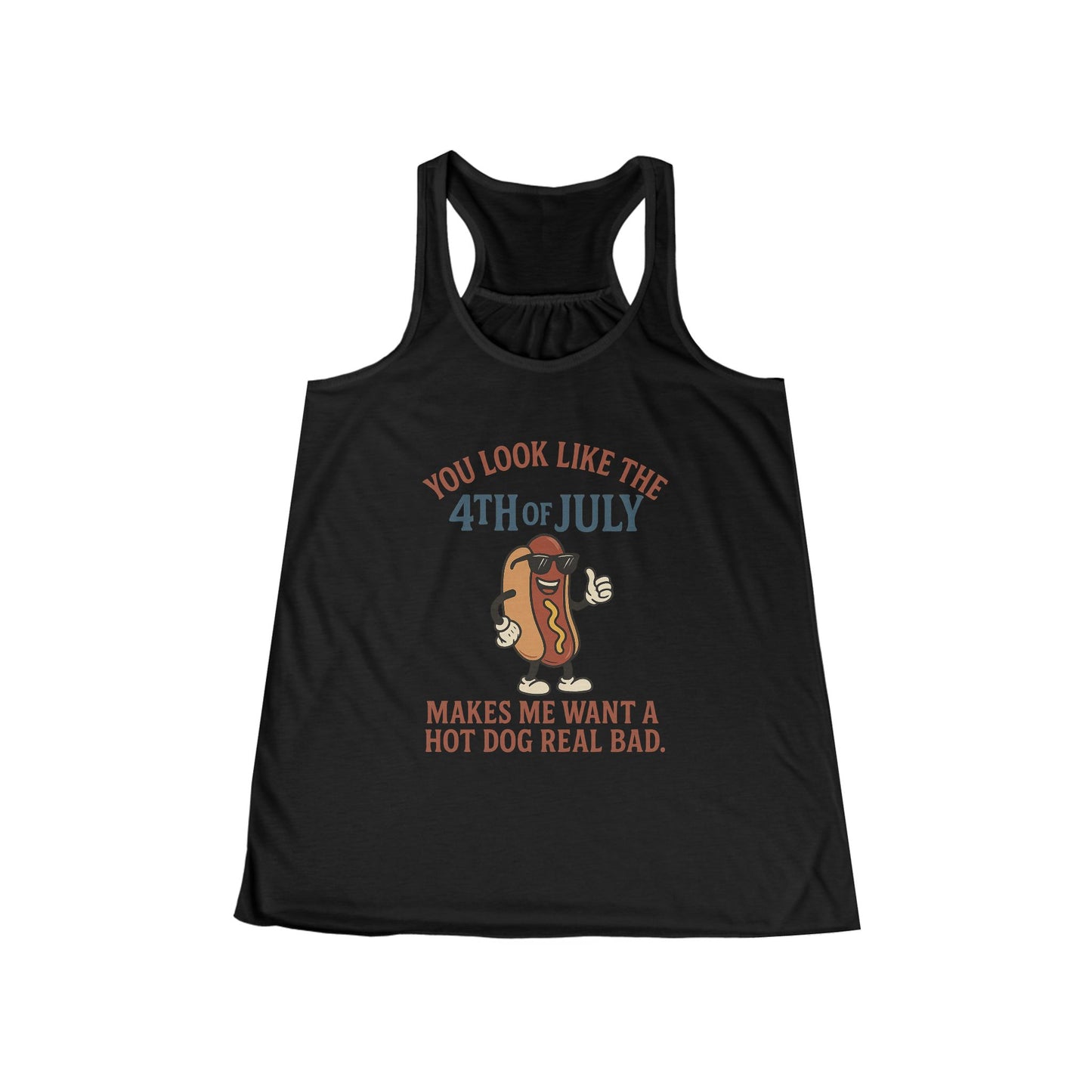 Patriotic Women's Flowy Racerback