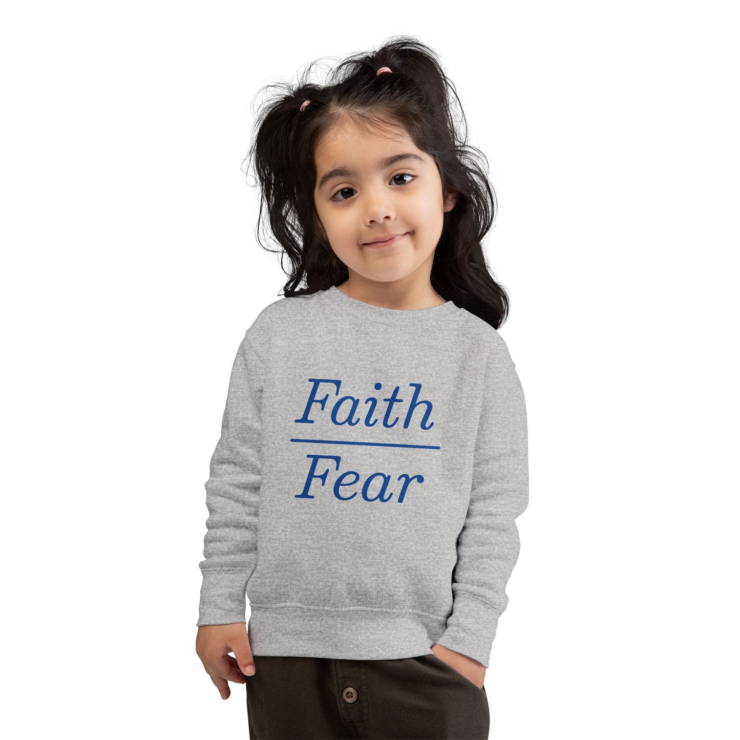 Faith Over Fear Toddler Sweatshirt