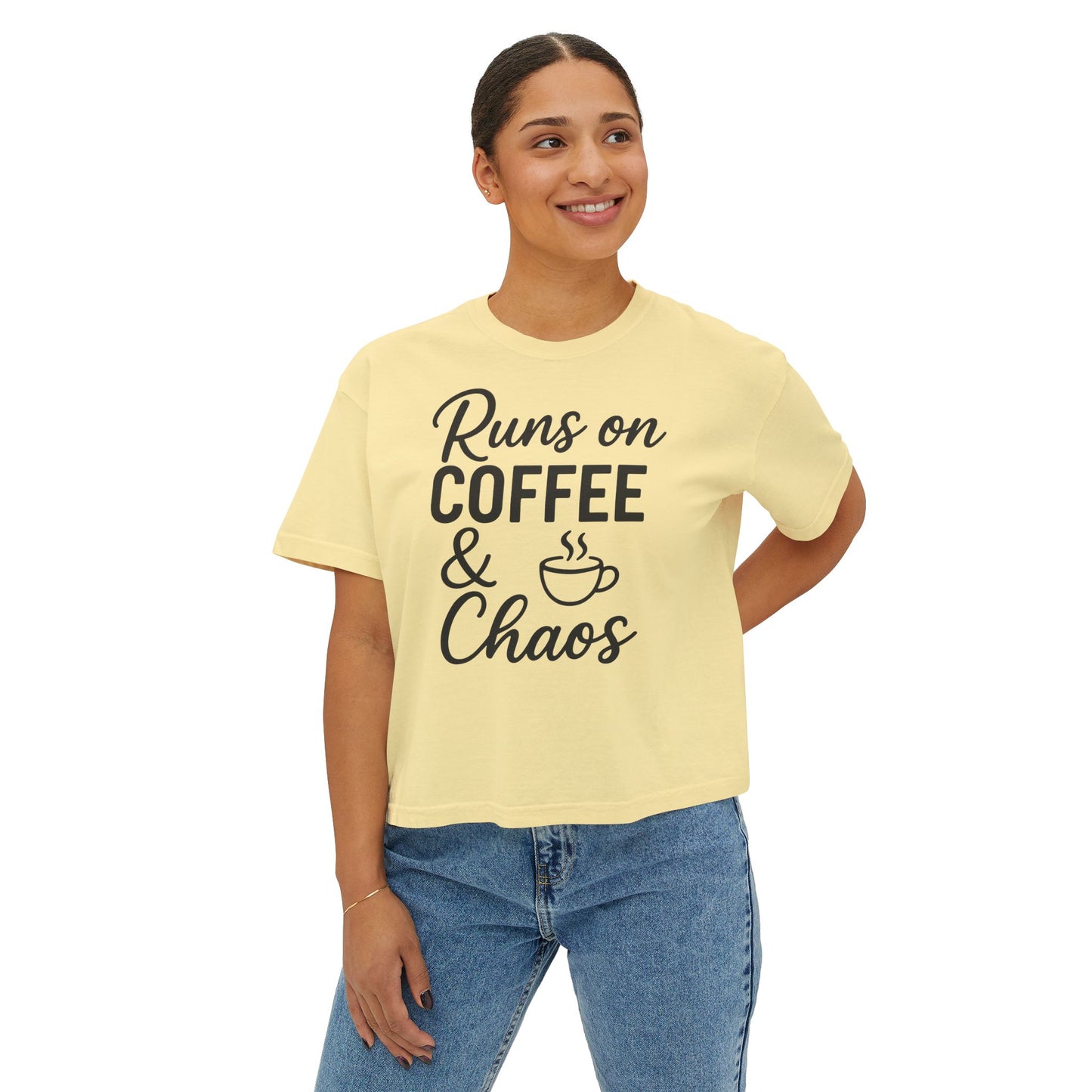 Coffee & Chaos Women's Boxy Tee