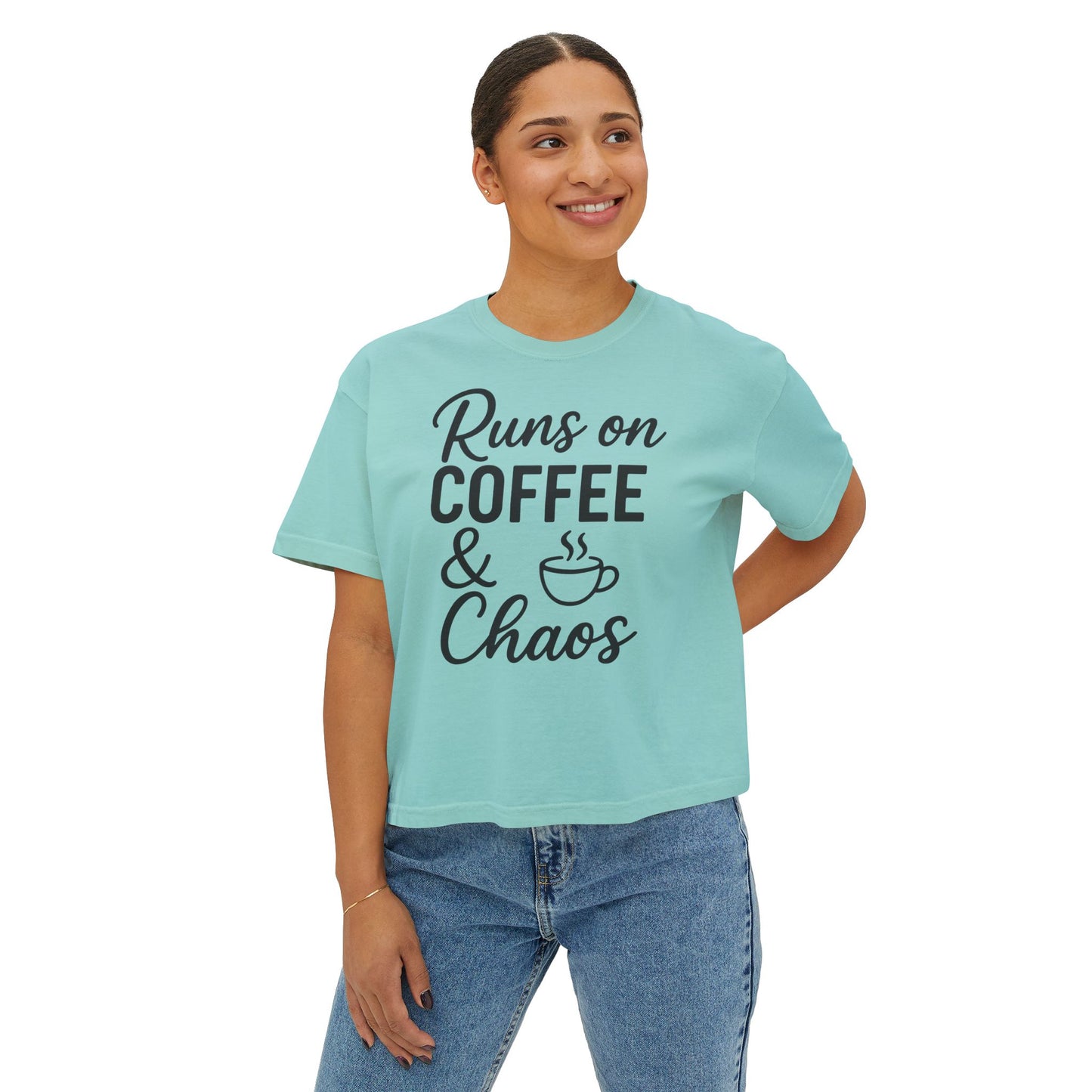 Coffee & Chaos Women's Boxy Tee