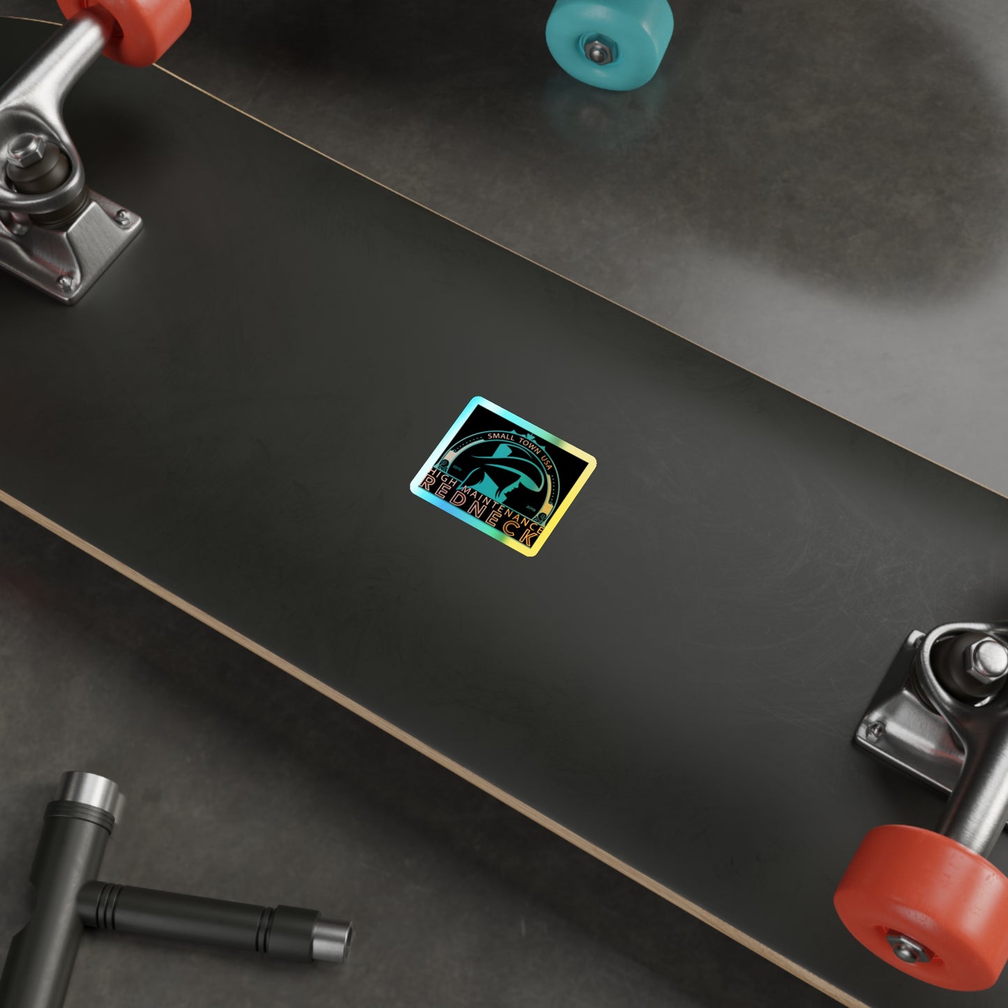 High Maintenance Redneck Holographic Die-Cut Stickers