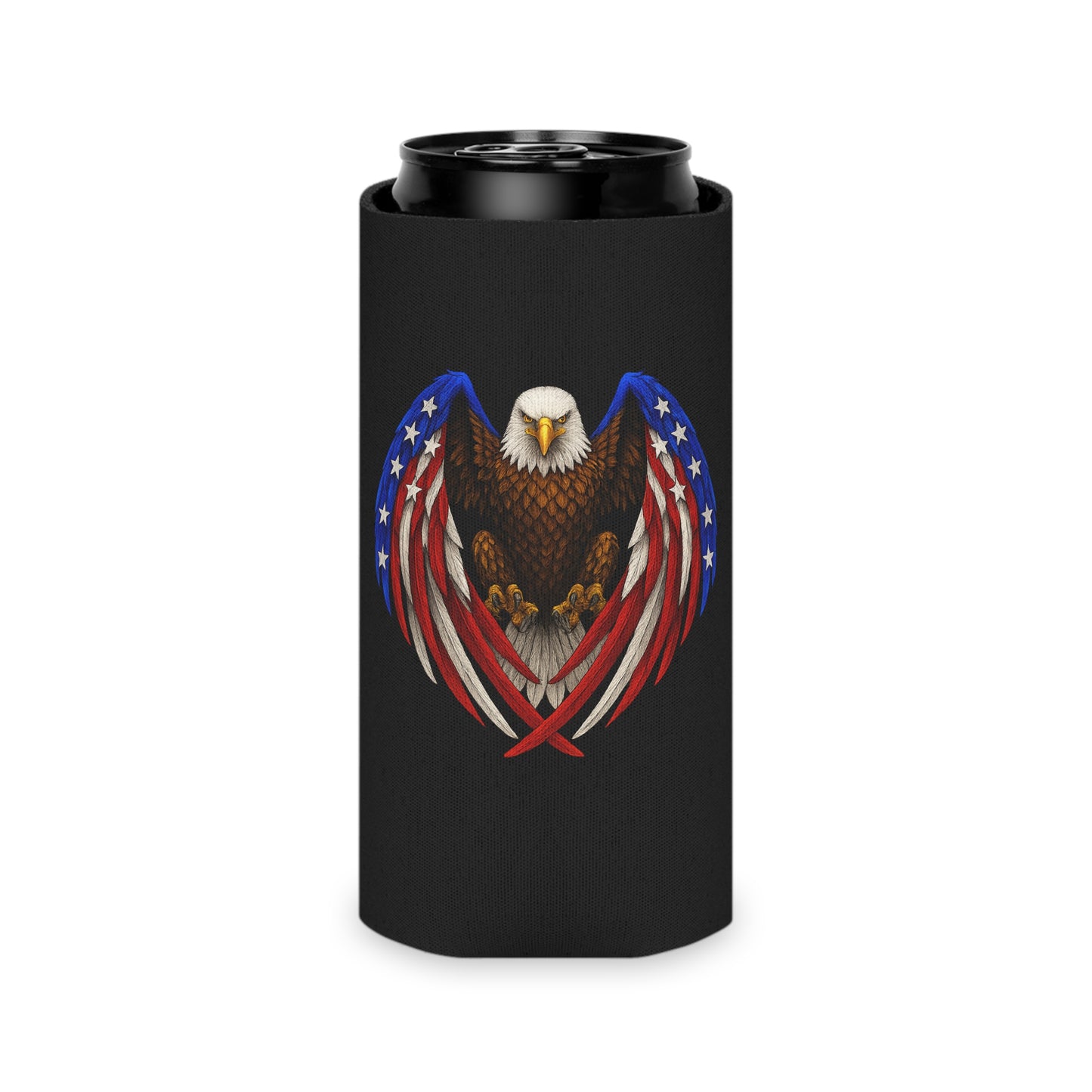 Patriotic Eagle Can Cooler