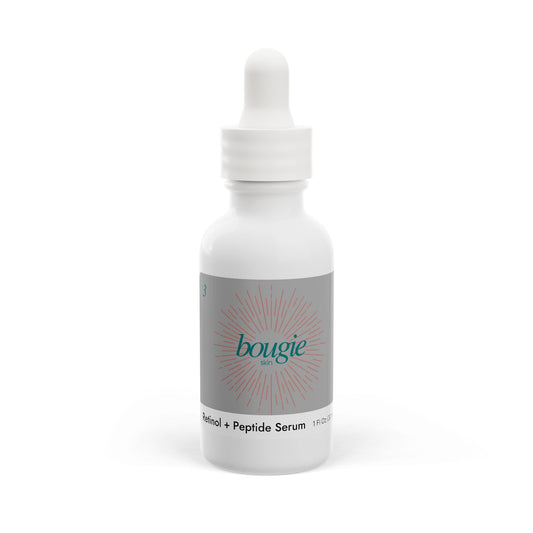 Night Time Step 3 - Bougie Skin - Retinol and Peptide Face Serum (1oz)