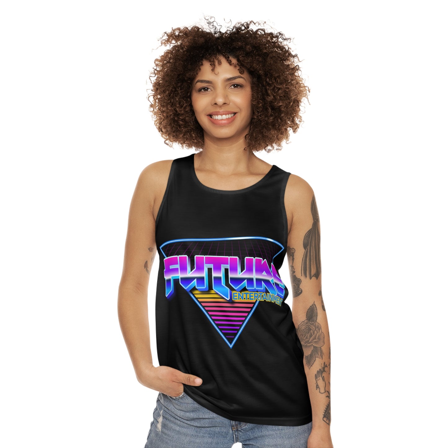 Retro Future Graphic Unisex Tank Top - Perfect for Summer Festivals & Casual Wear