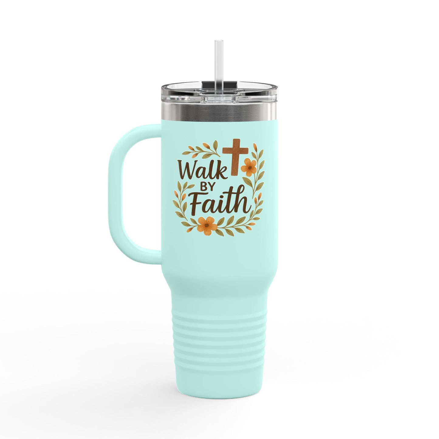 Walk by Faith 40oz Travel Mug