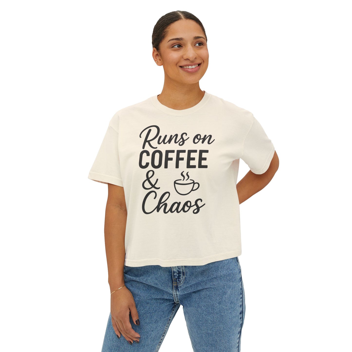 Coffee & Chaos Women's Boxy Tee