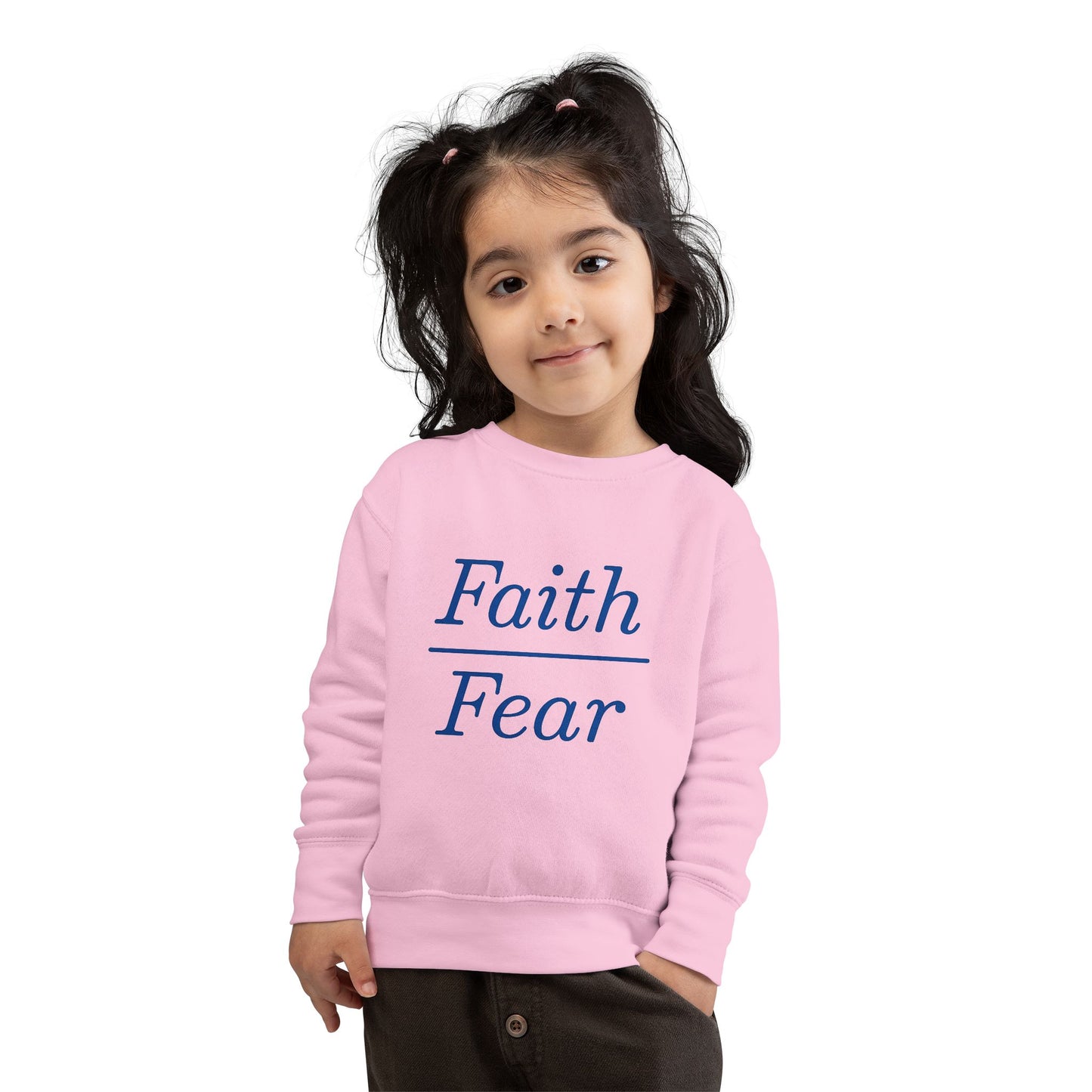 Faith Over Fear Toddler Sweatshirt