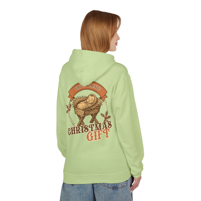 The Ultimate Christmas Gift Unisex Fleece Hoodie with Nativity Design