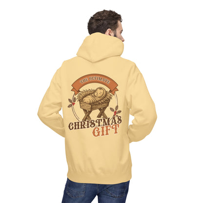 The Ultimate Christmas Gift Unisex Fleece Hoodie with Nativity Design