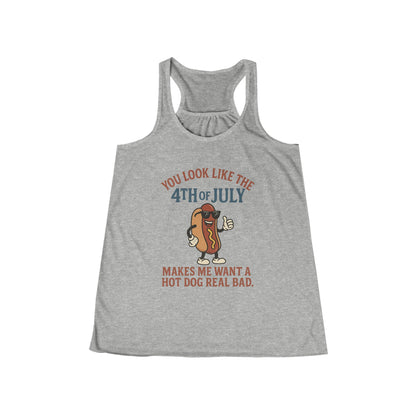 Patriotic Women's Flowy Racerback