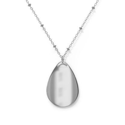 Paw Print Oval Necklace