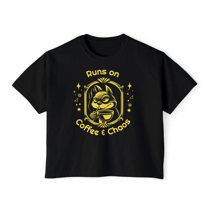 Coffee & Chaos Women's Boxy Tee