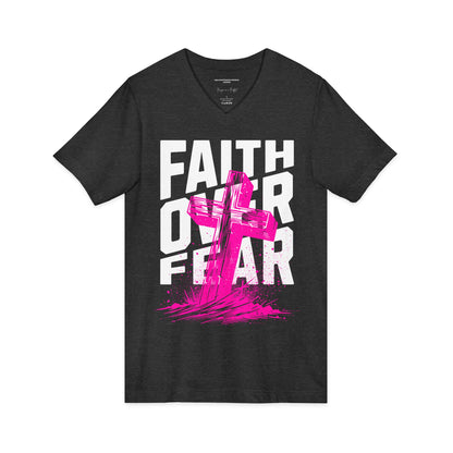 Faith Over Fear Shirt, Christian T-Shirt, Jesus Shirt, Inspirational Faith Tee, Bible Verse Clothing, Christian Aesthetic Apparel, Religious Gift