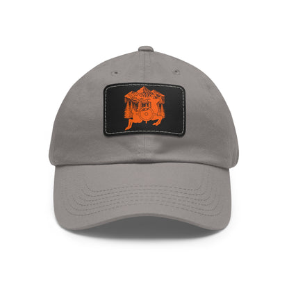 Deer Hunter - Leather Patch Dad Hat - Casual Style for Outdoor Adventures