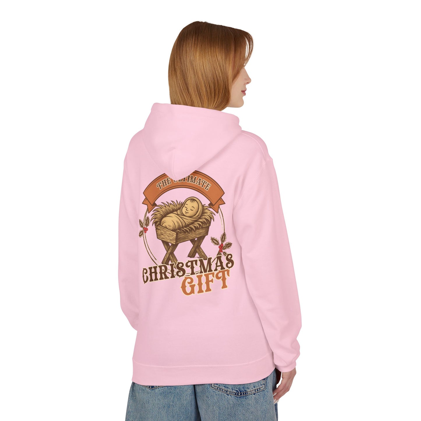 The Ultimate Christmas Gift Unisex Fleece Hoodie with Nativity Design