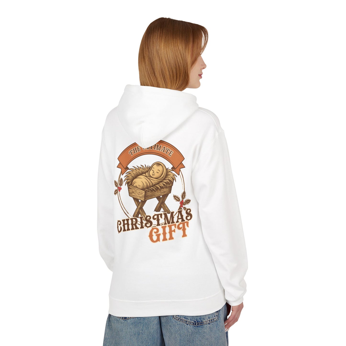 The Ultimate Christmas Gift Unisex Fleece Hoodie with Nativity Design