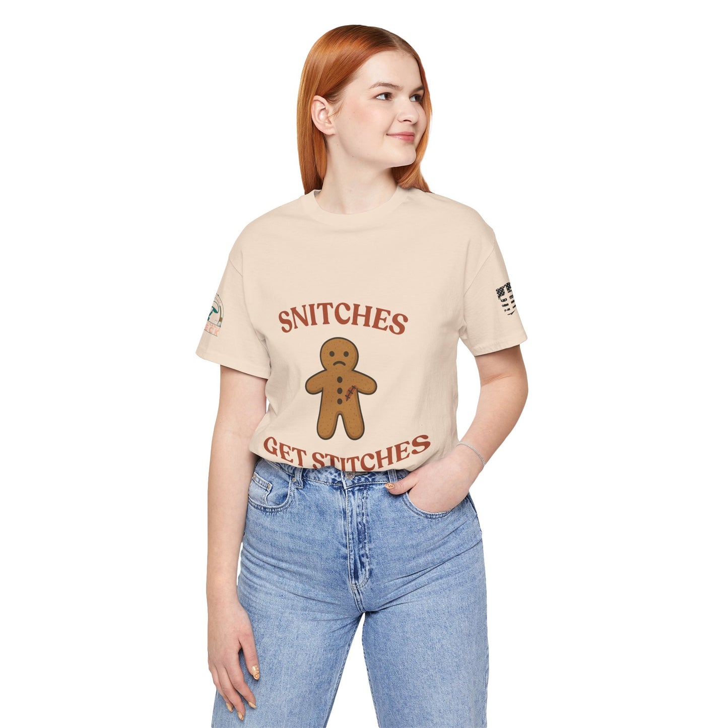 Snitches Get Stitches - Gingerbread Man