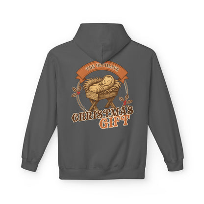The Ultimate Christmas Gift Unisex Fleece Hoodie with Nativity Design