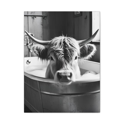 Highland Cow Bubbles Wall Art