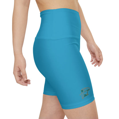 Turquoise Yoga Shorts