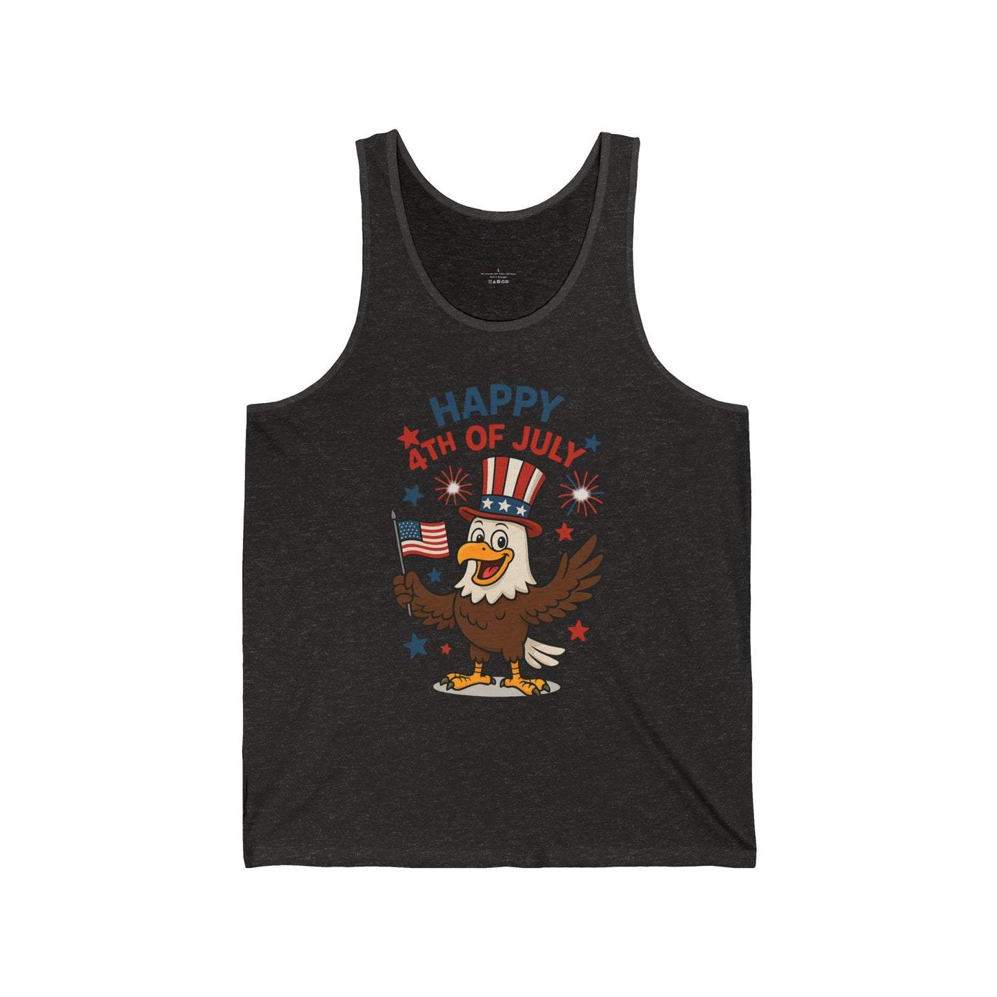 4th of July Men's Jersey Tank Top | Patriotic Sleeveless Shirt for Independence Day Celebrations, Summer BBQs, Gifts