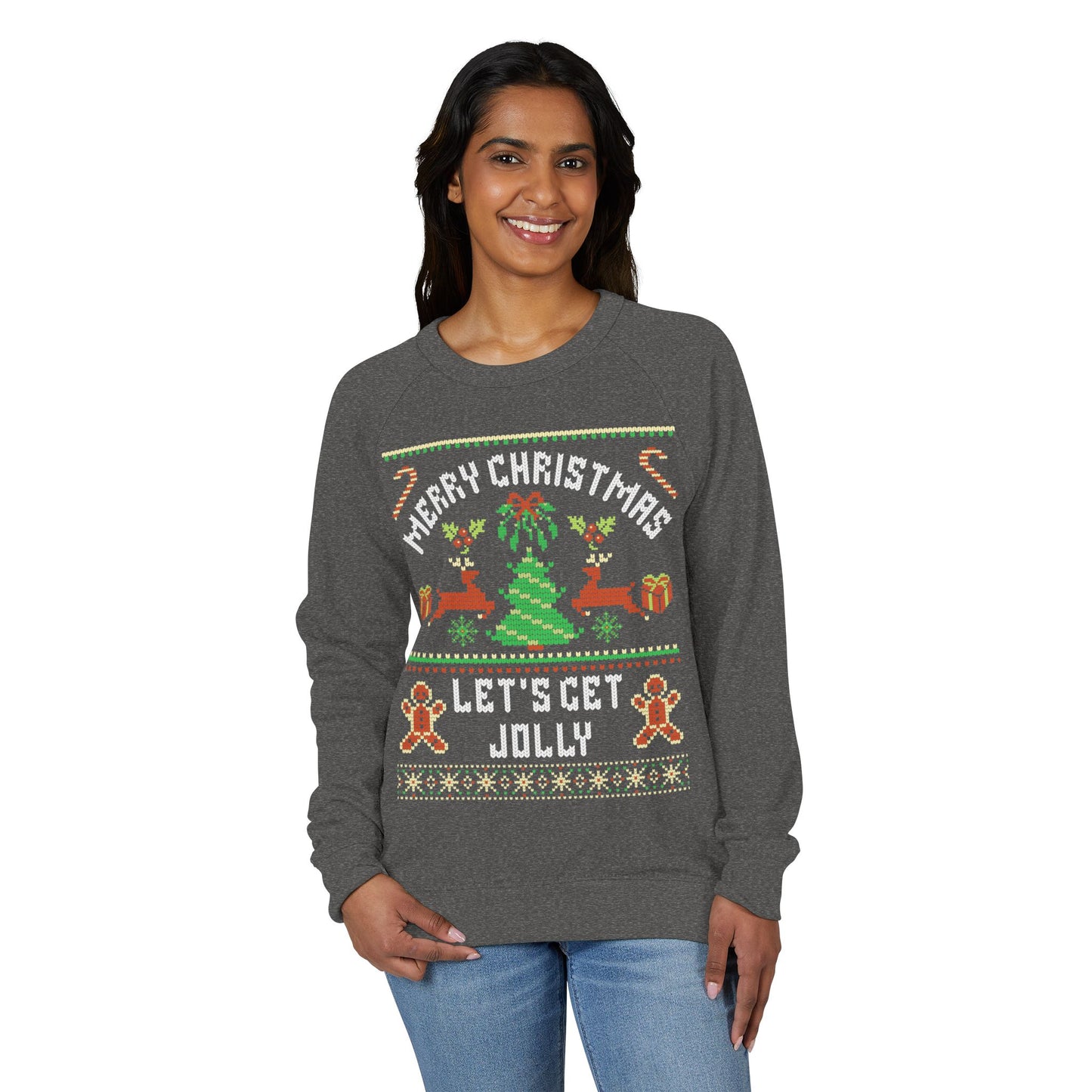 Merry Christmas, Let's Get Jolly - Crewneck Sweatshirt