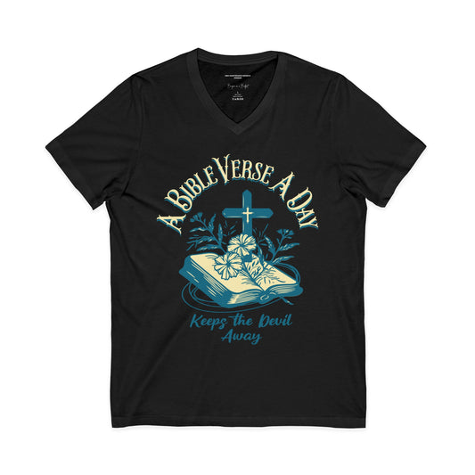 Bible Verse a Day Shirt, Christian Faith T-Shirt, Jesus Shirt, Spiritual Warfare Tee, Christian Motivational Clothing, Faith Based Apparel
