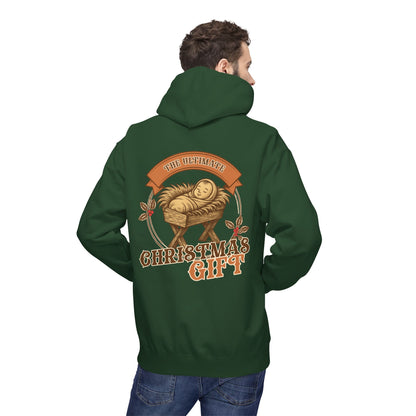 The Ultimate Christmas Gift Unisex Fleece Hoodie with Nativity Design