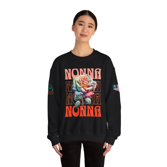 Nonna Rose Crewneck Sweatshirt — Floral Italian Grandma Gift