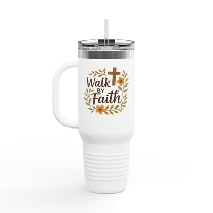 Walk by Faith 40oz Travel Mug