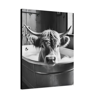 Highland Cow Bubbles Wall Art