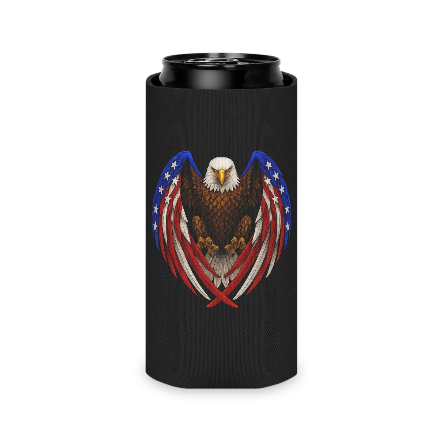 Patriotic Eagle Can Cooler