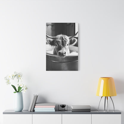 Highland Cow Bubbles Wall Art