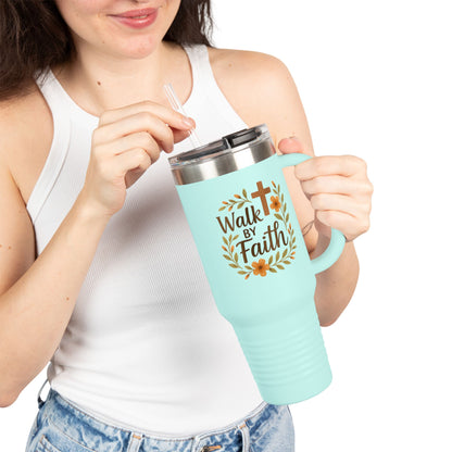 Walk by Faith 40oz Travel Mug