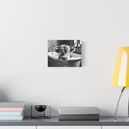 Highland Cow Bubbles Wall Art