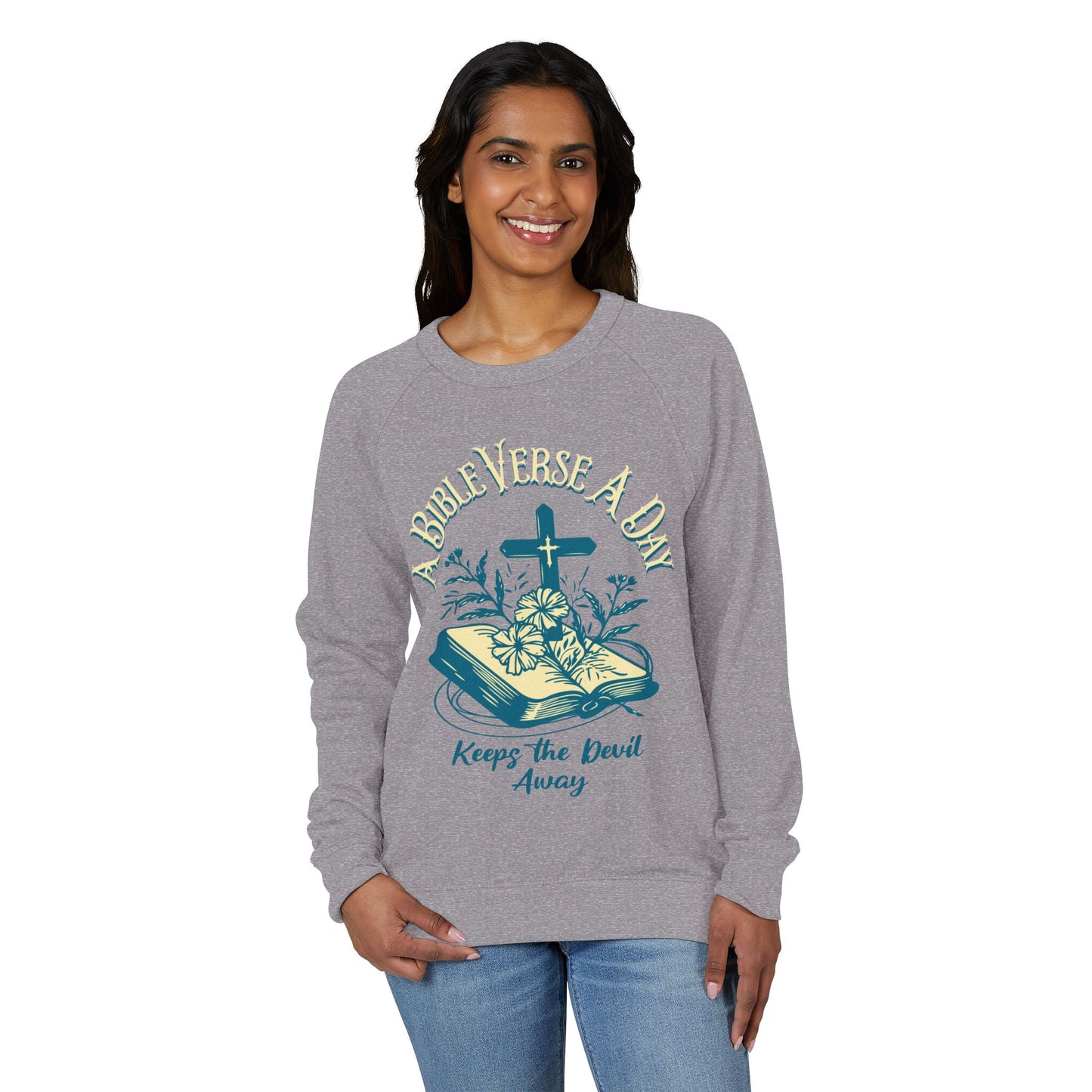 A Bible Verse A Day Keeps The Devil Away - Crewneck Sweatshirt