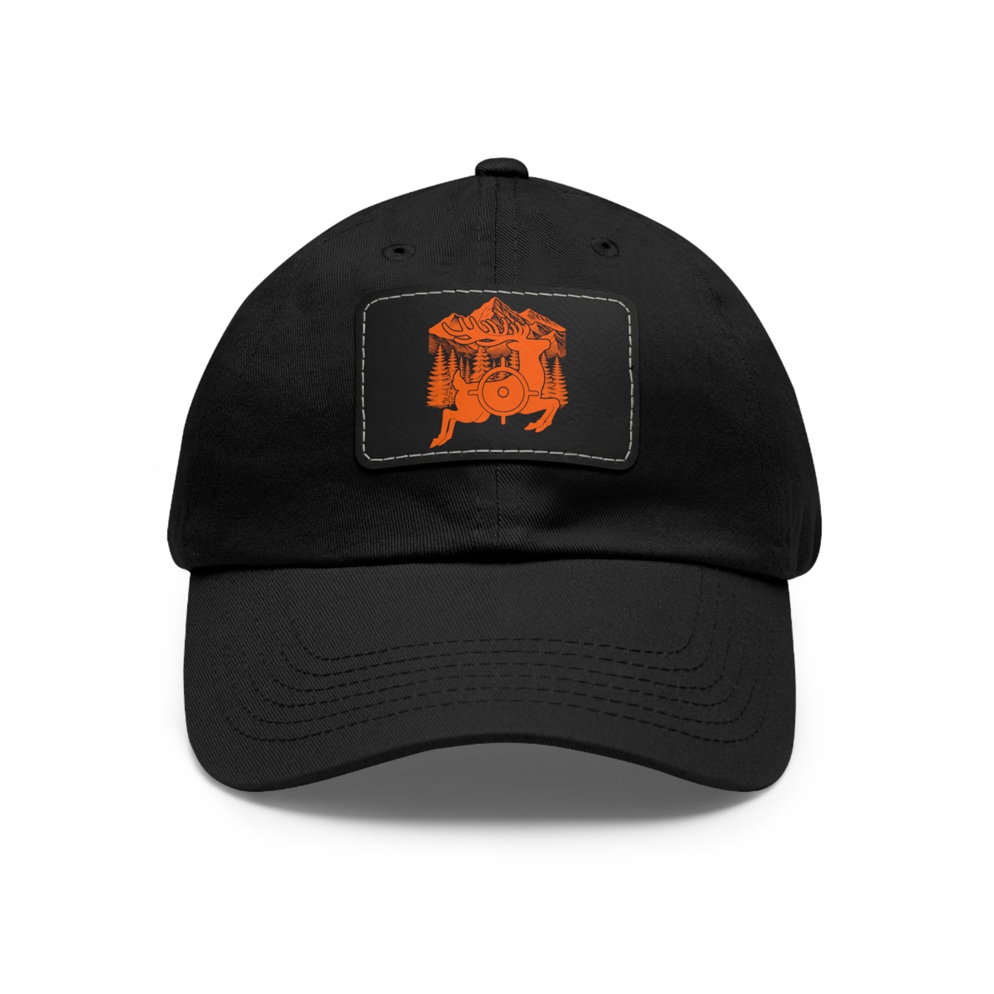Deer Hunter - Leather Patch Dad Hat - Casual Style for Outdoor Adventures