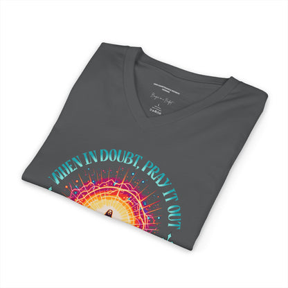 When In Doubt Pray It Out Shirt, Christian Faith T-Shirt, James 1:6-8 Bible Verse Tee, Jesus Shirt, Prayer Shirt, Christian Inspirational Clothing