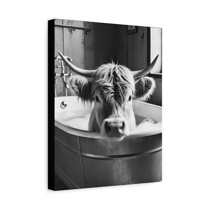 Highland Cow Bubbles Wall Art