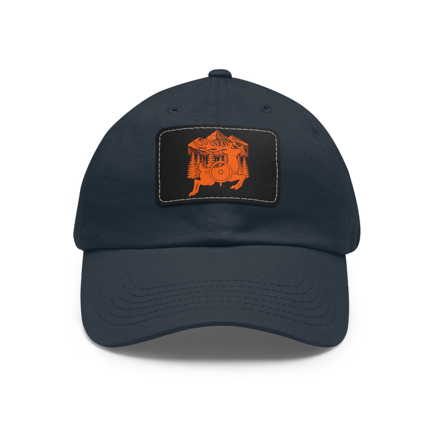 Deer Hunter - Leather Patch Dad Hat - Casual Style for Outdoor Adventures